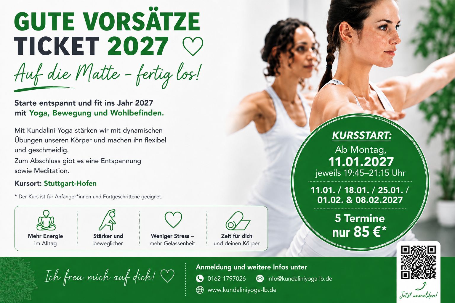 Gute Vorsätze Ticket 2027 - Bereit die Matte auszurollen?