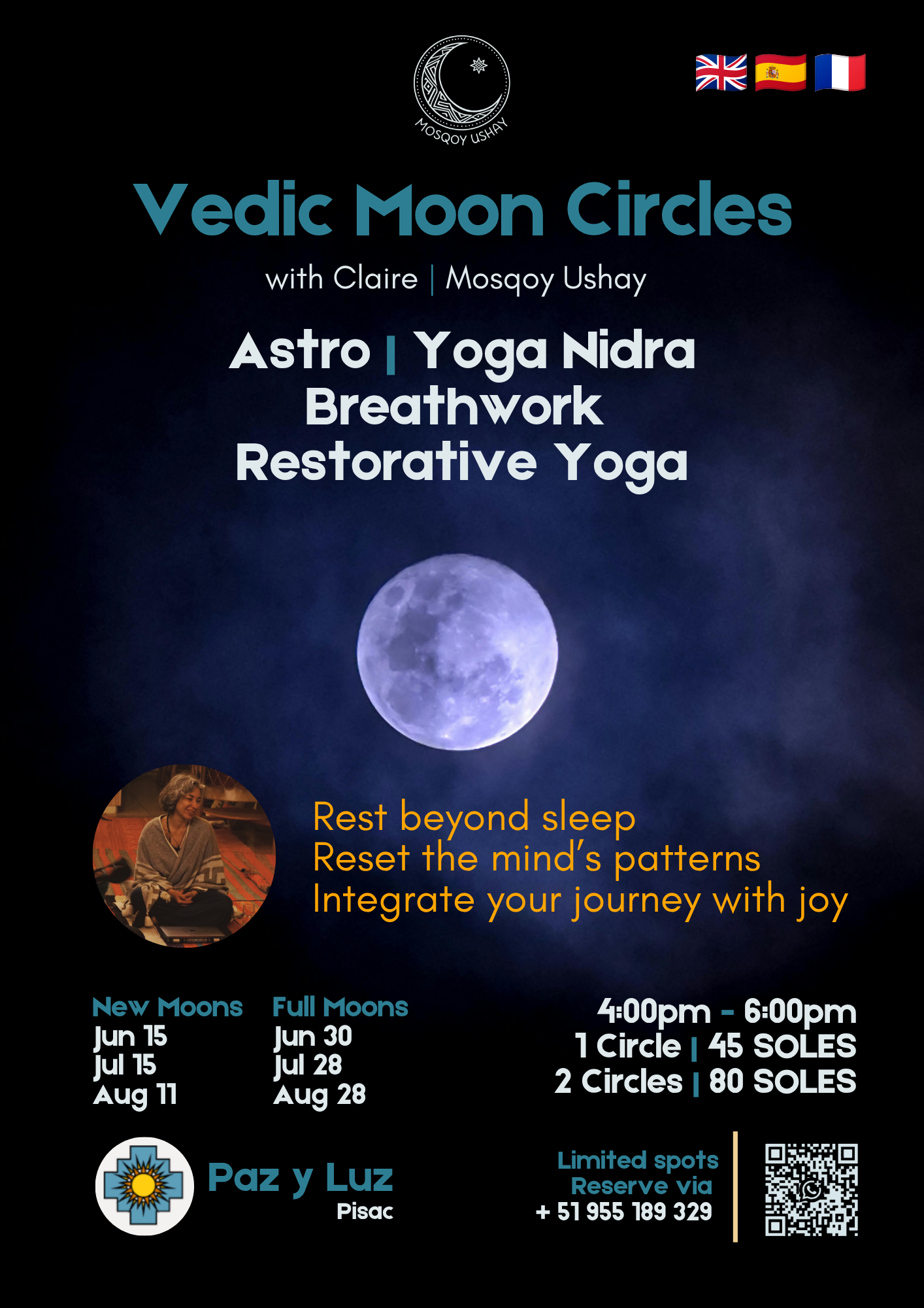 Vedic Moon Circles | Círculos Lunares Védicos | Cercles de Lune Védiques @Paz y Luz