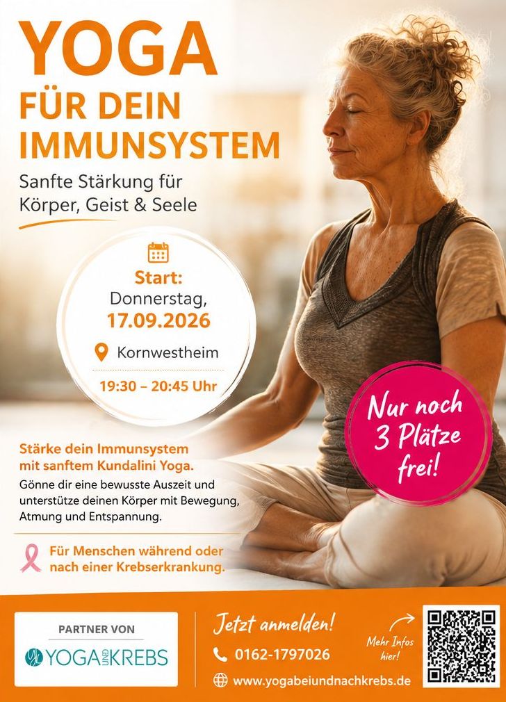 Stärke dein Immunsystem mit Yoga bei und nach Krebs – achtsam durch den Herbst 
