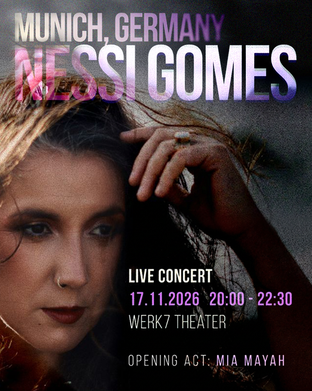 Nessi Gomes – Live Konzert in München, Foto 1