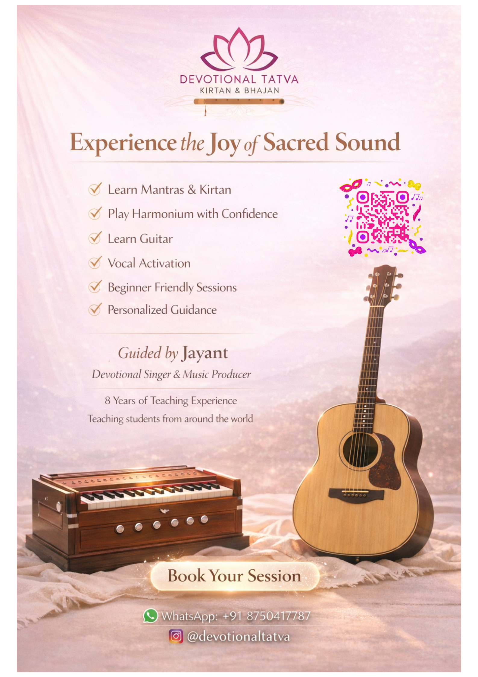 Learn Mantra Chanting, Kirtan & Harmonium, photo 3