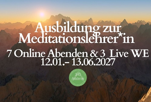 Ausbildung zur Meditationslehrer*in