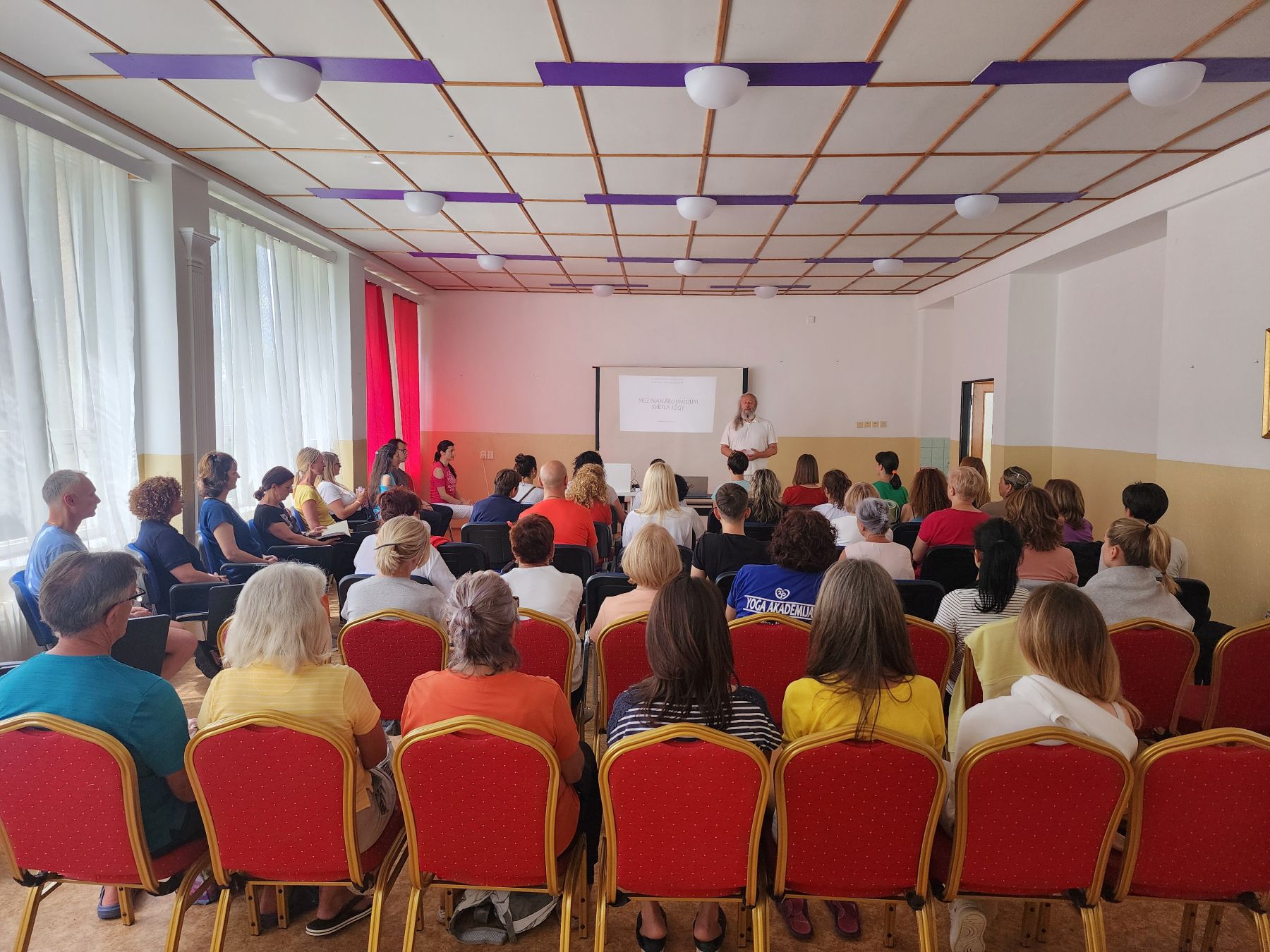 Professor Nikic at the European House of Yoga Light yoga retreat 