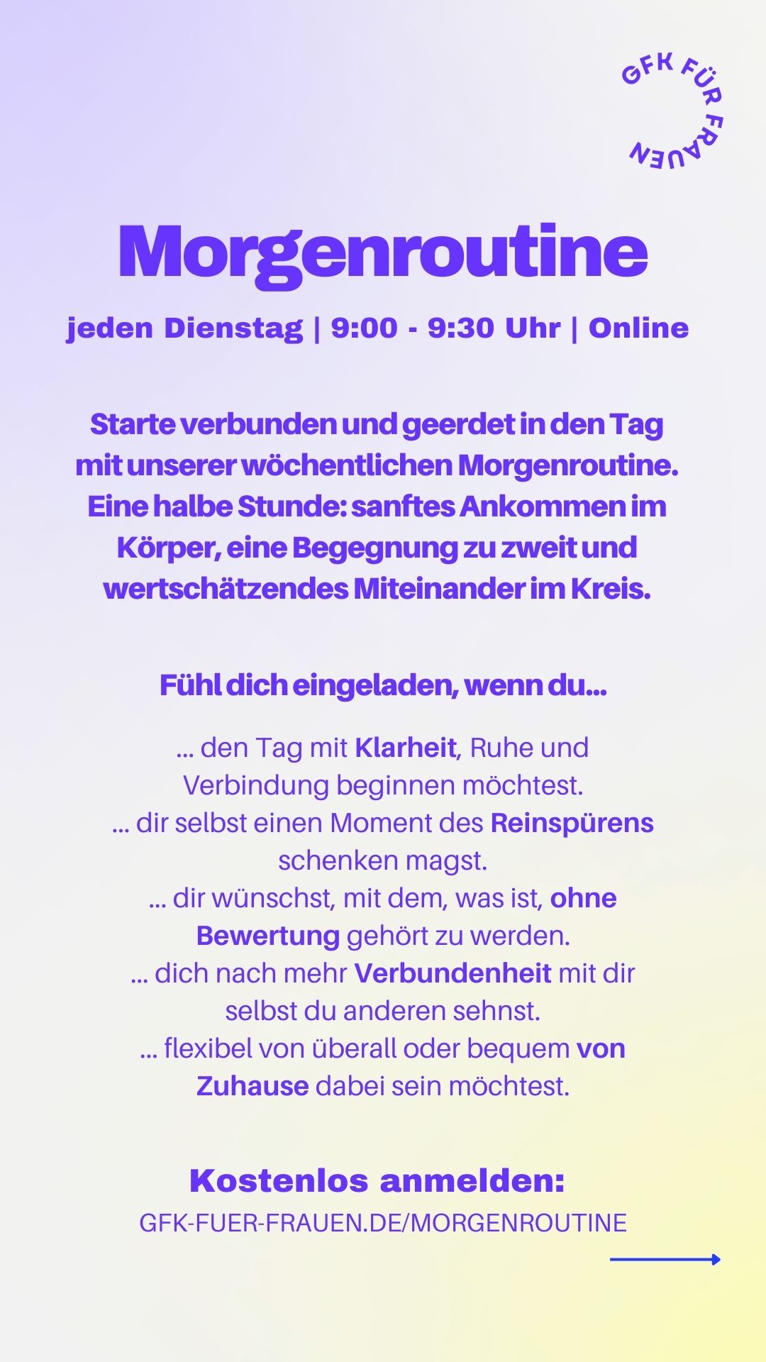 kostenlose Morgenroutine im Kreis von Frauen, Foto 2