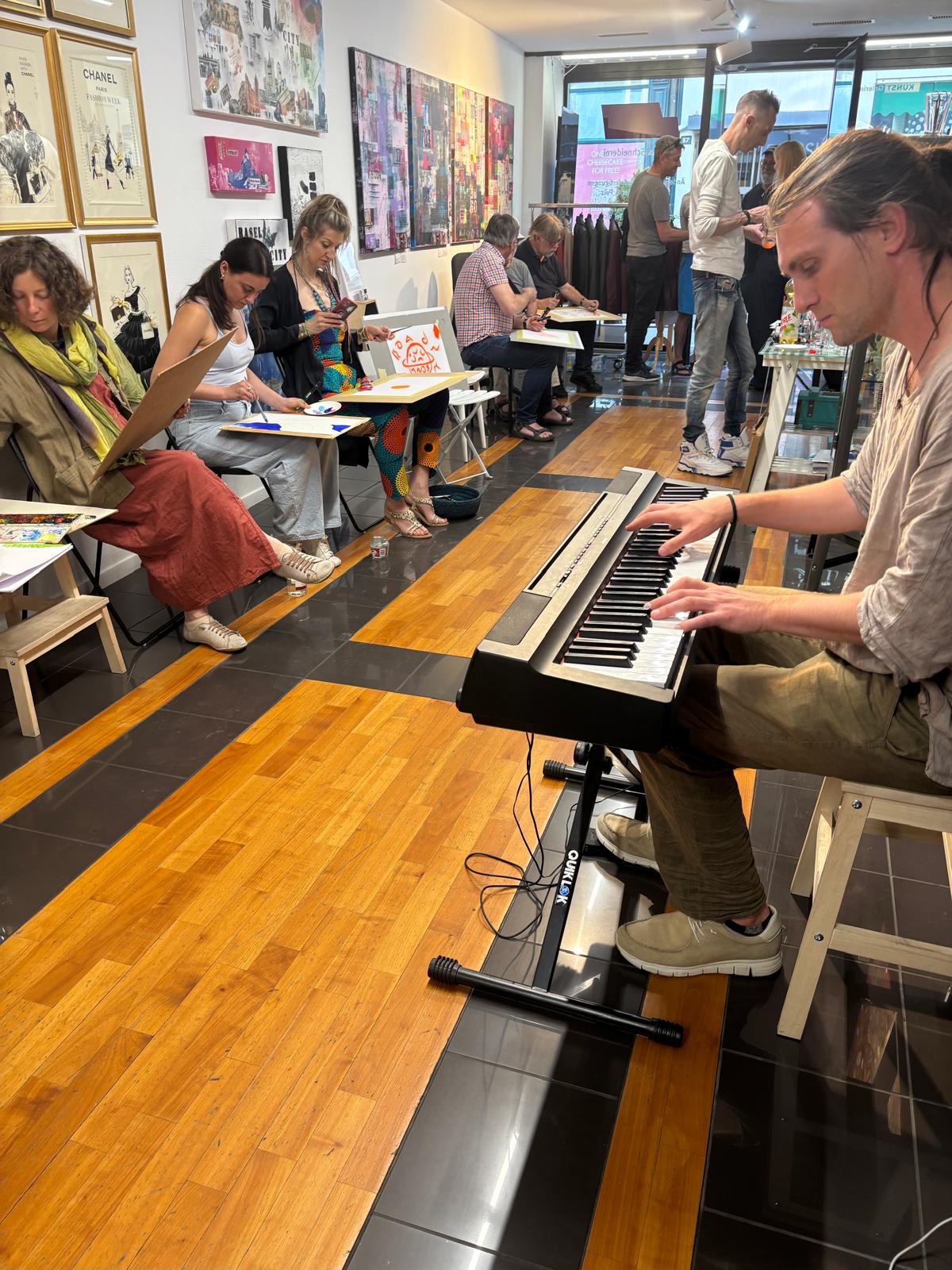 Painting and Improv Concert