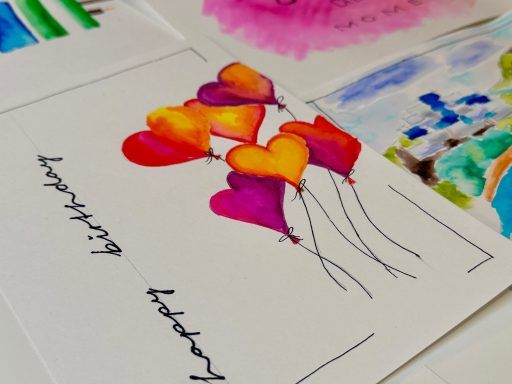 Handlettering und Aquarellmalen, Foto 1