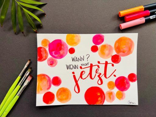 Handlettering und Aquarellmalen, Foto 5