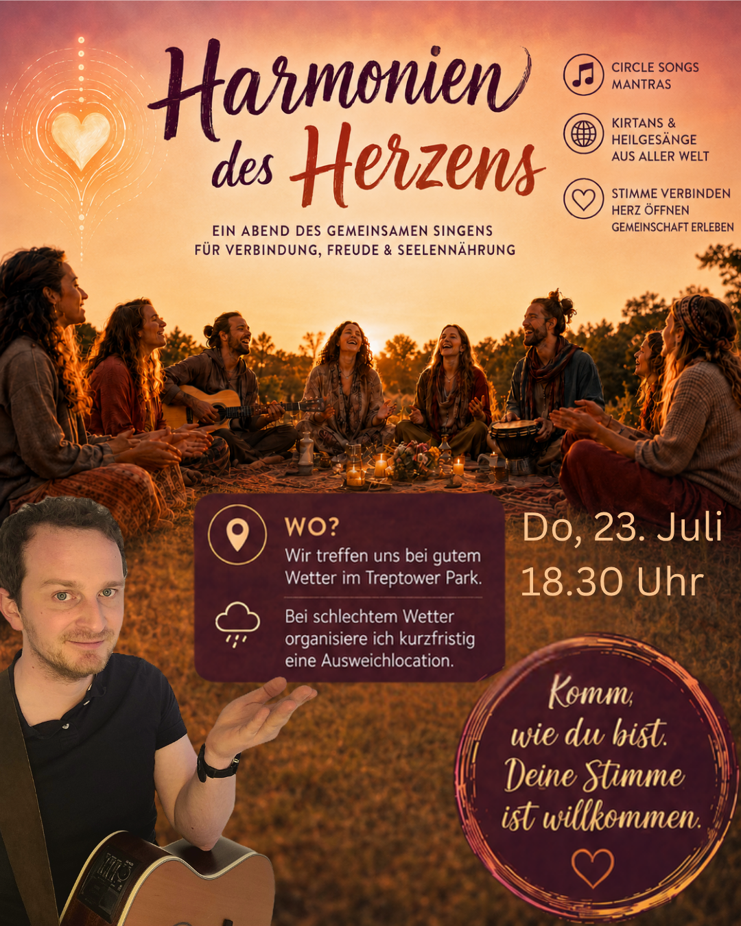 Harmonies of the Heart – Singing Circle, Mantras & Kirtans