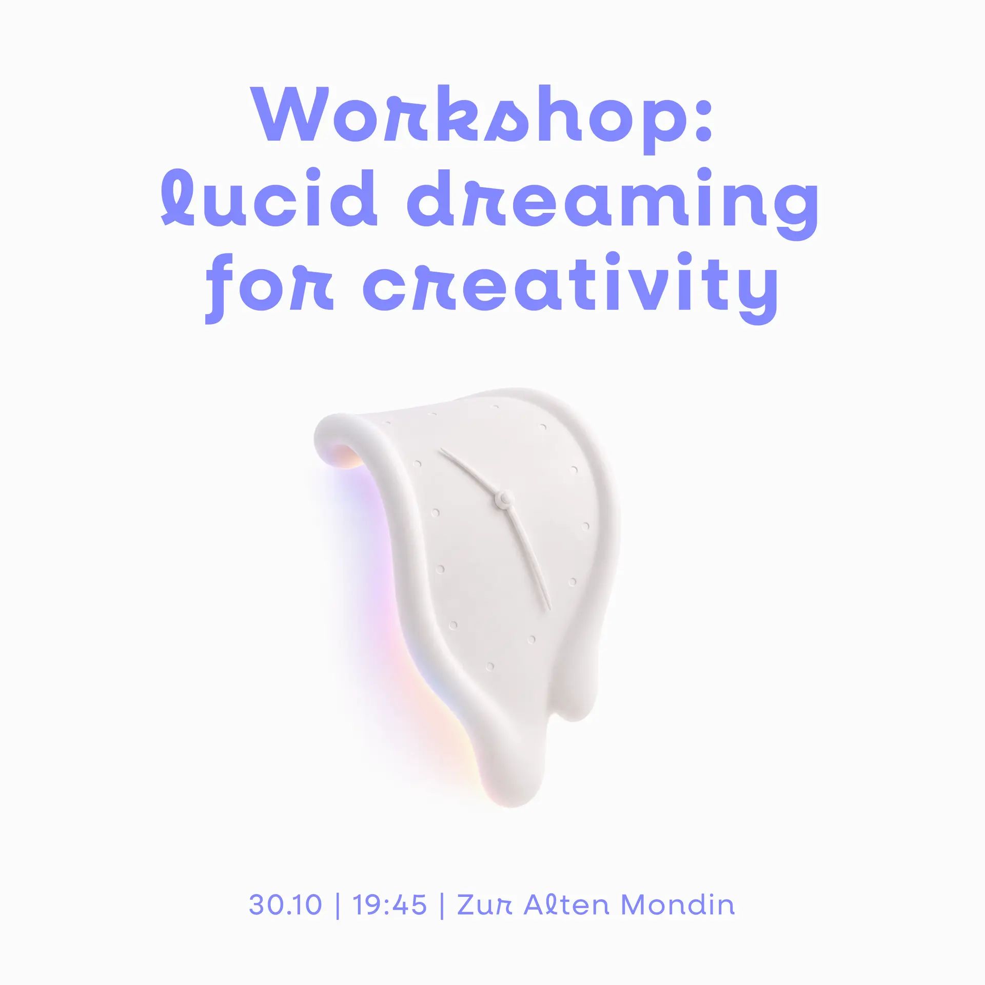 Lucid dreaming for creativity, introductory workshop
