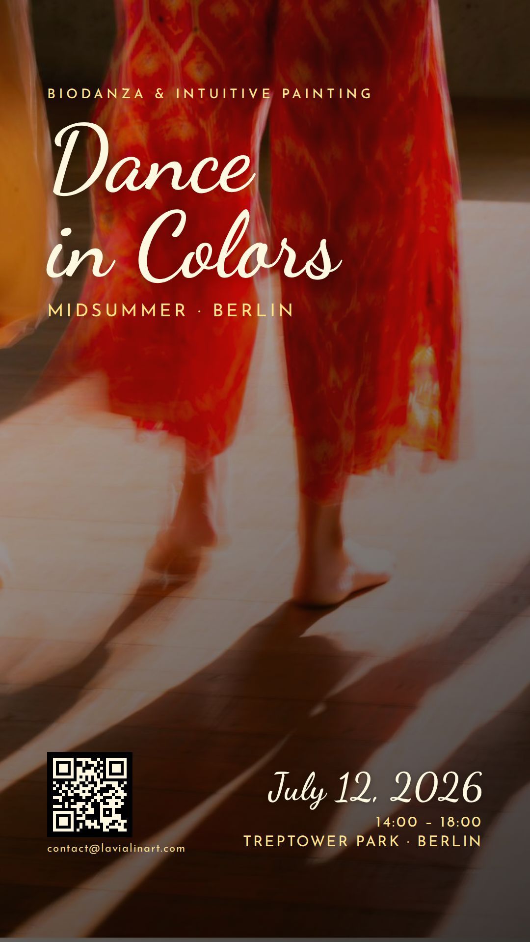 Dance in Colors: Biodanza & Intuitive Painting in Treptower Park 🌈