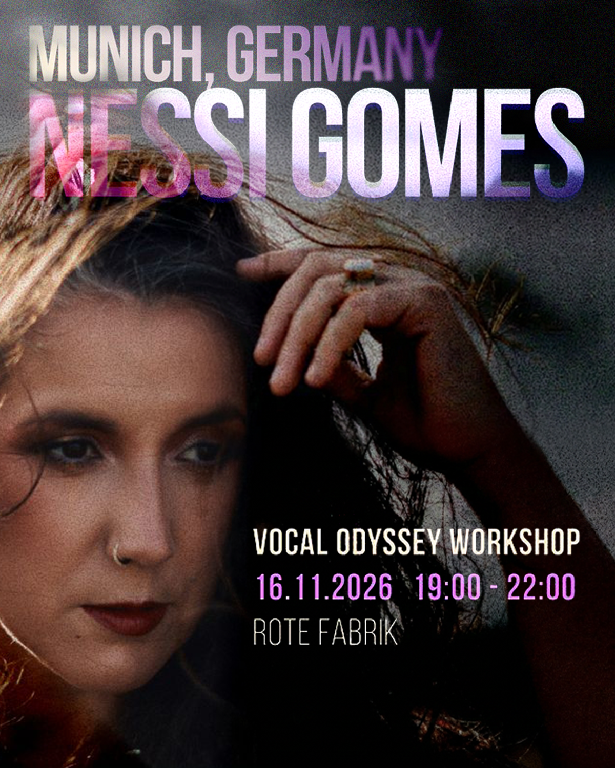 NESSI GOMES Vocal Odyssey Workshop in München, Foto 1