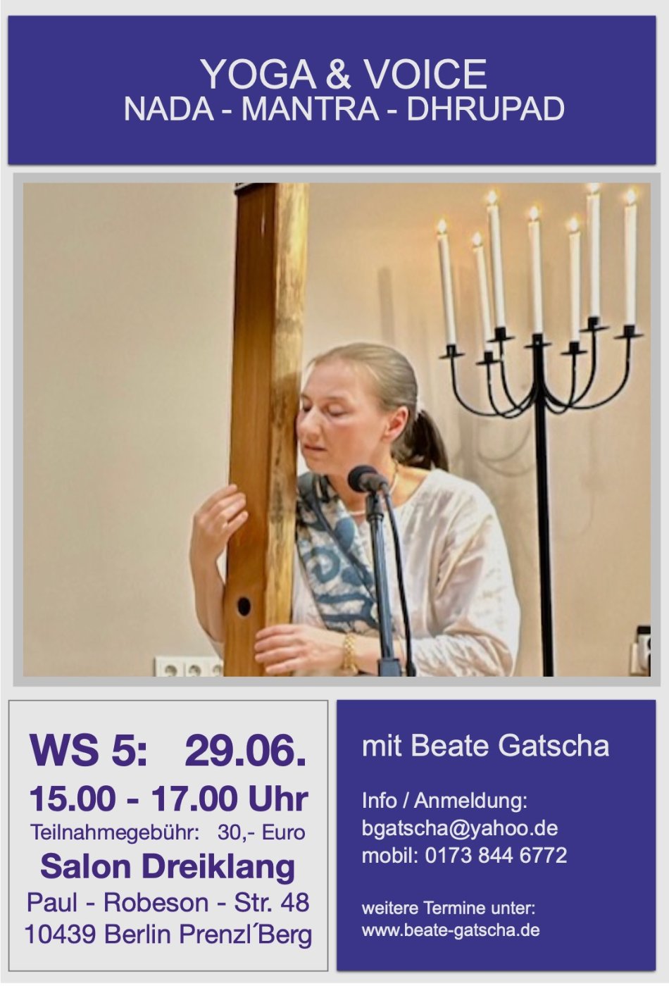 Event image for Yoga & Voice Nada - Mantra - Dhrupad (WS 5)