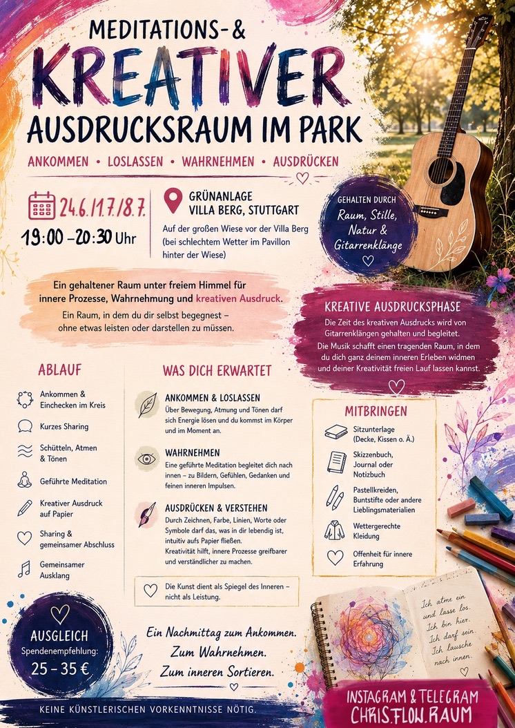 Meditations- & kreativer Ausdrucksraum im Park, Stuttgart