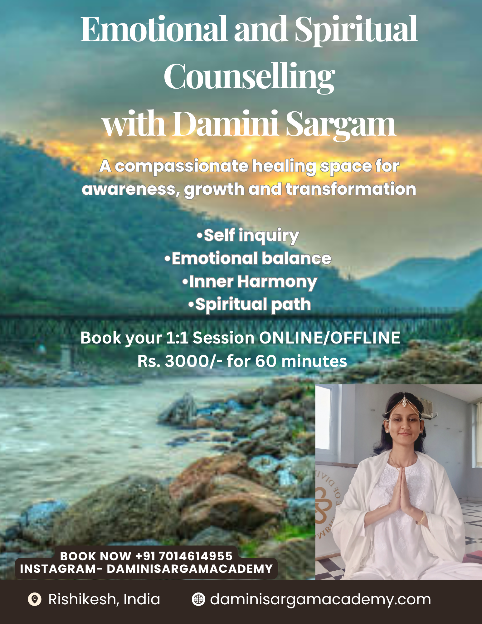 Emotional and Spiritual Counselling with Damini Sargam 