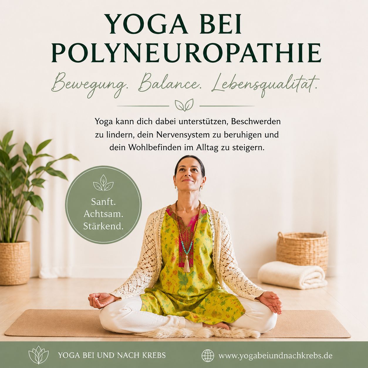 Einzeltermin: POLYNEUROPATHIE Workshop-Reihe: Yoga bei und nach Krebs 17.08.2026