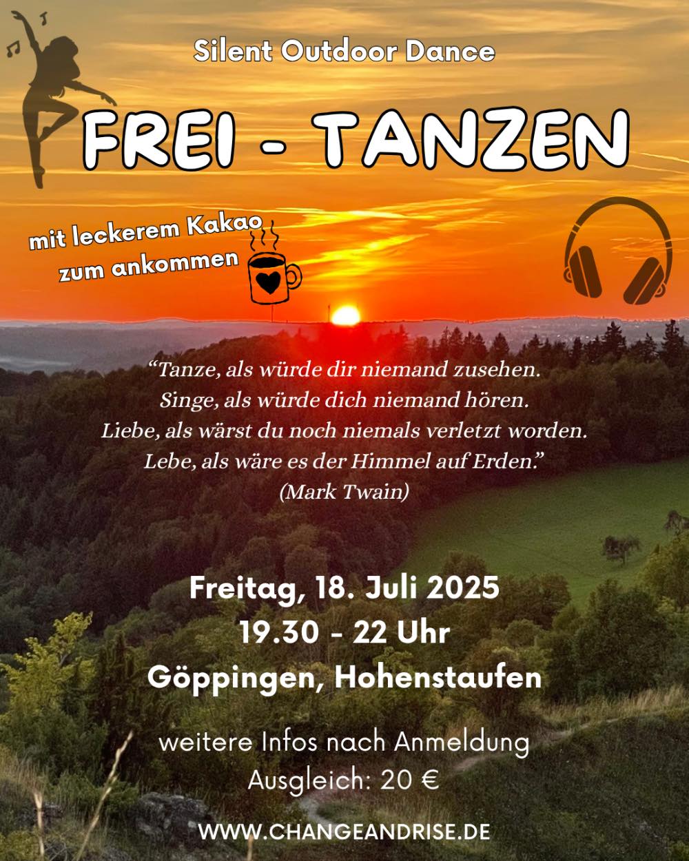 Event image for Silent Outdoor Dance "FREI-TANZEN"