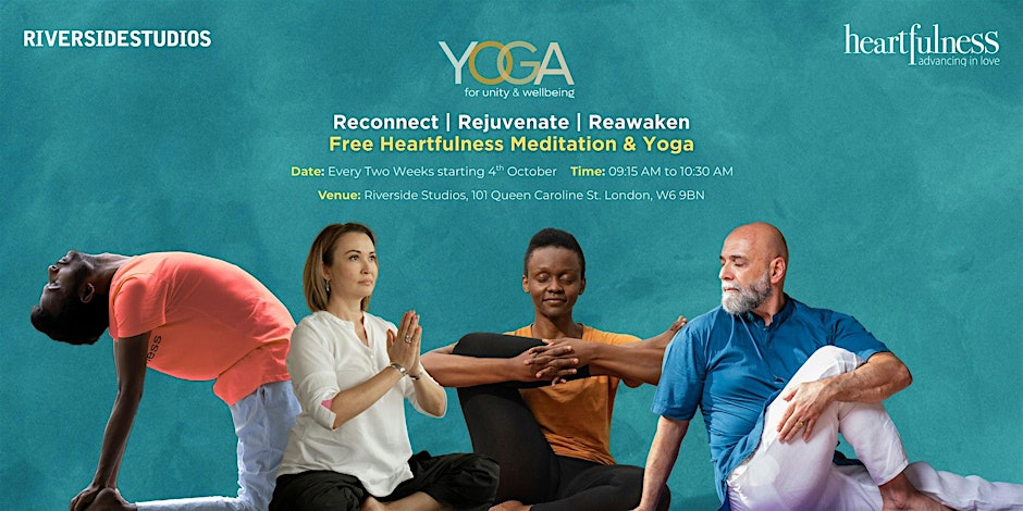 Free Yoga and Meditation at Riverside Studios with Heartfulness