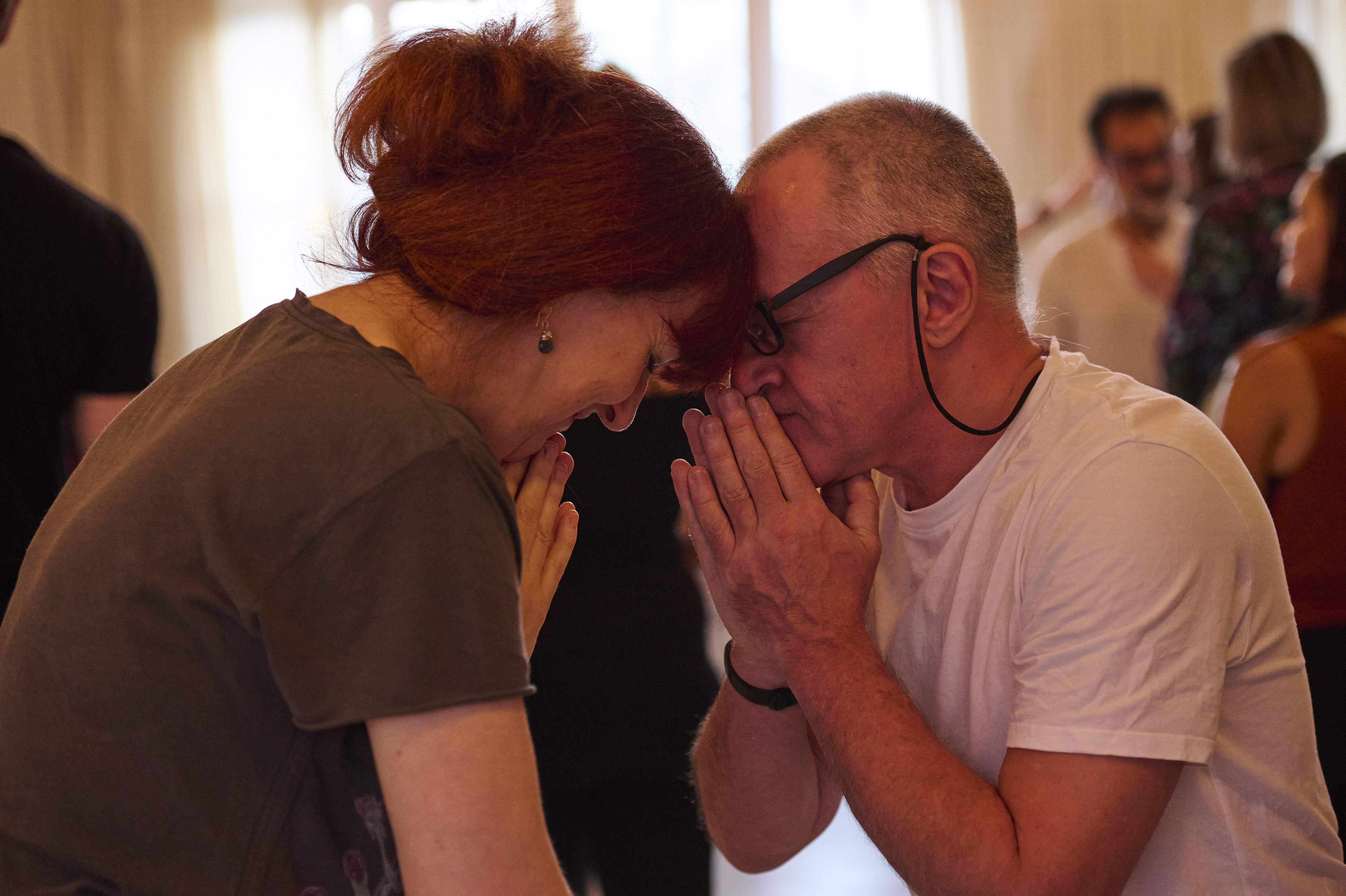 Participants enjoying authentic connection during a Primal Play practice