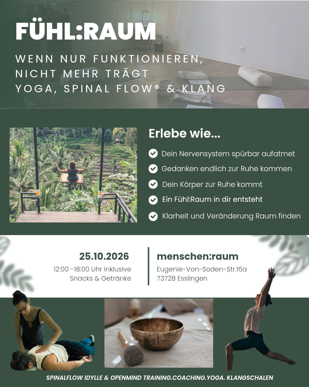 FÜHL:RAUM - vom Funktionieren ins lebendige Leben, Foto 1