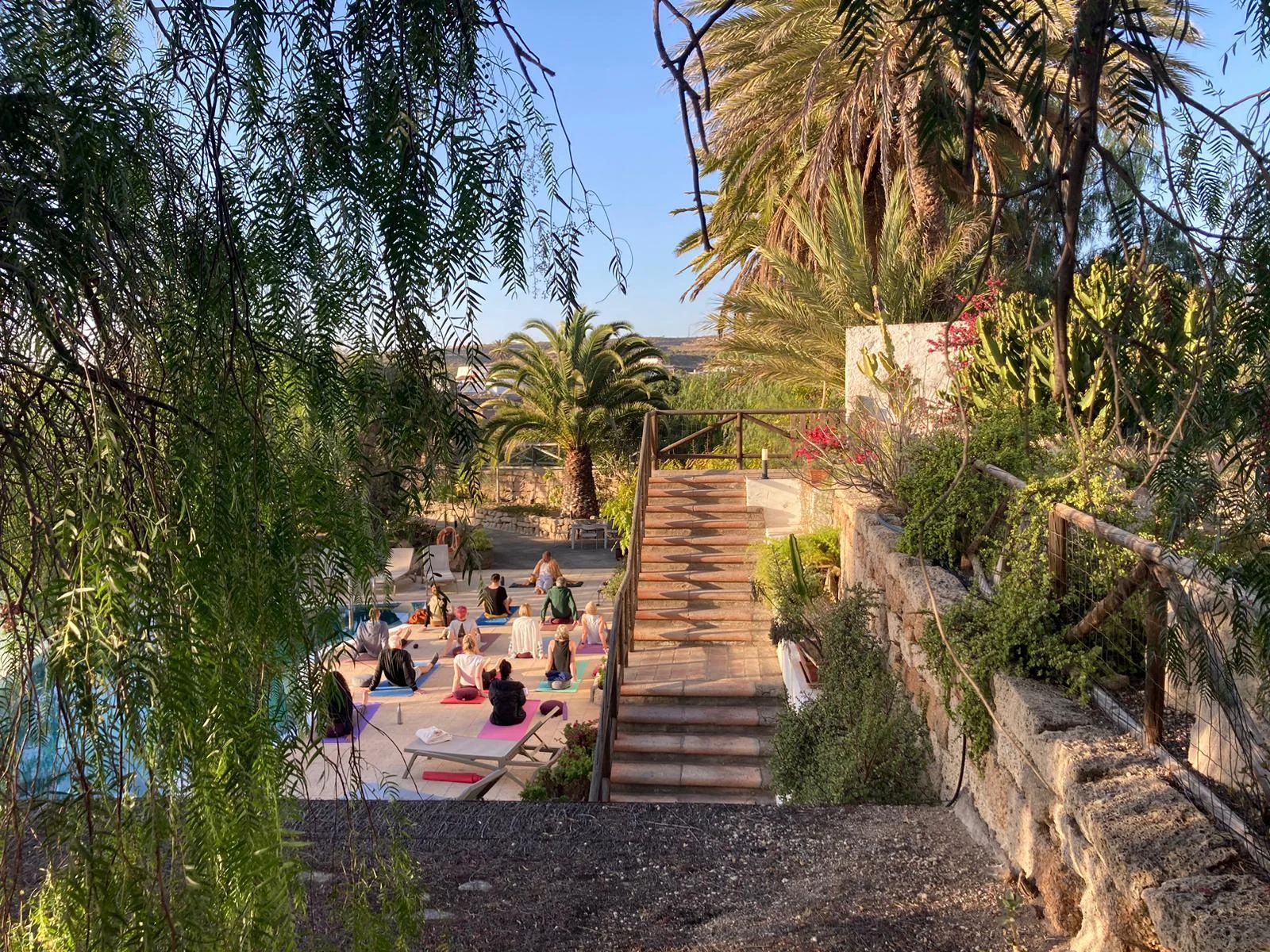 Yoga outside 