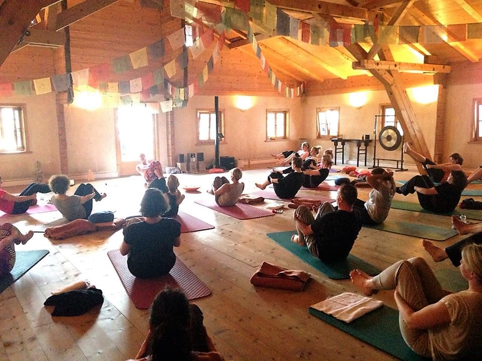 Yoga-Raum von innen