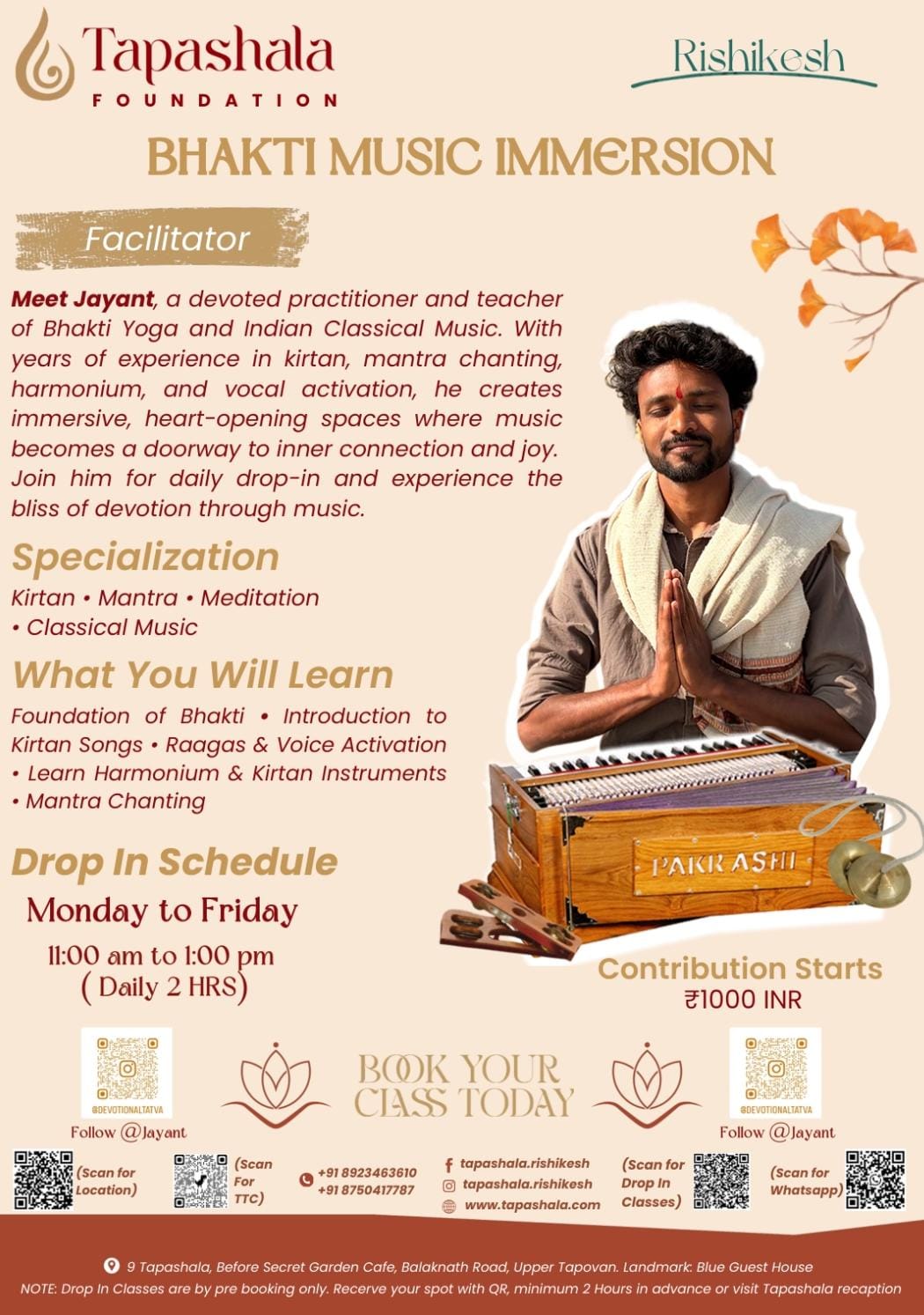 Bhakti Music Immersion Drop In