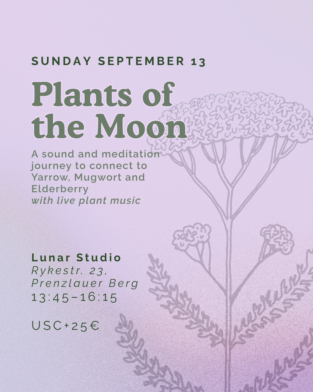 Plants of the Moon: A live plant music and hypnosis journey
