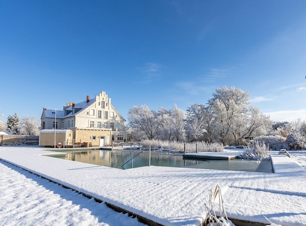 Blick aufs Gutshaus