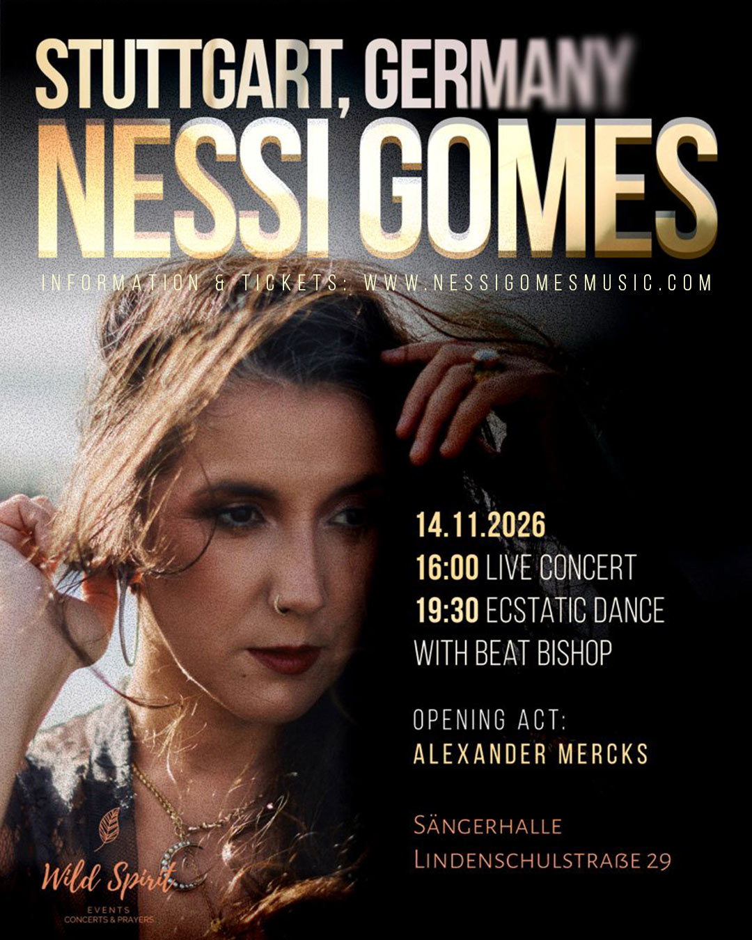 NESSI GOMES Live in Stuttgart & Ecstatic Dance mit Beat Bishop
