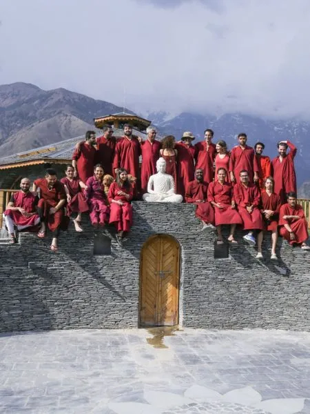 Osho Himalayas backdrop