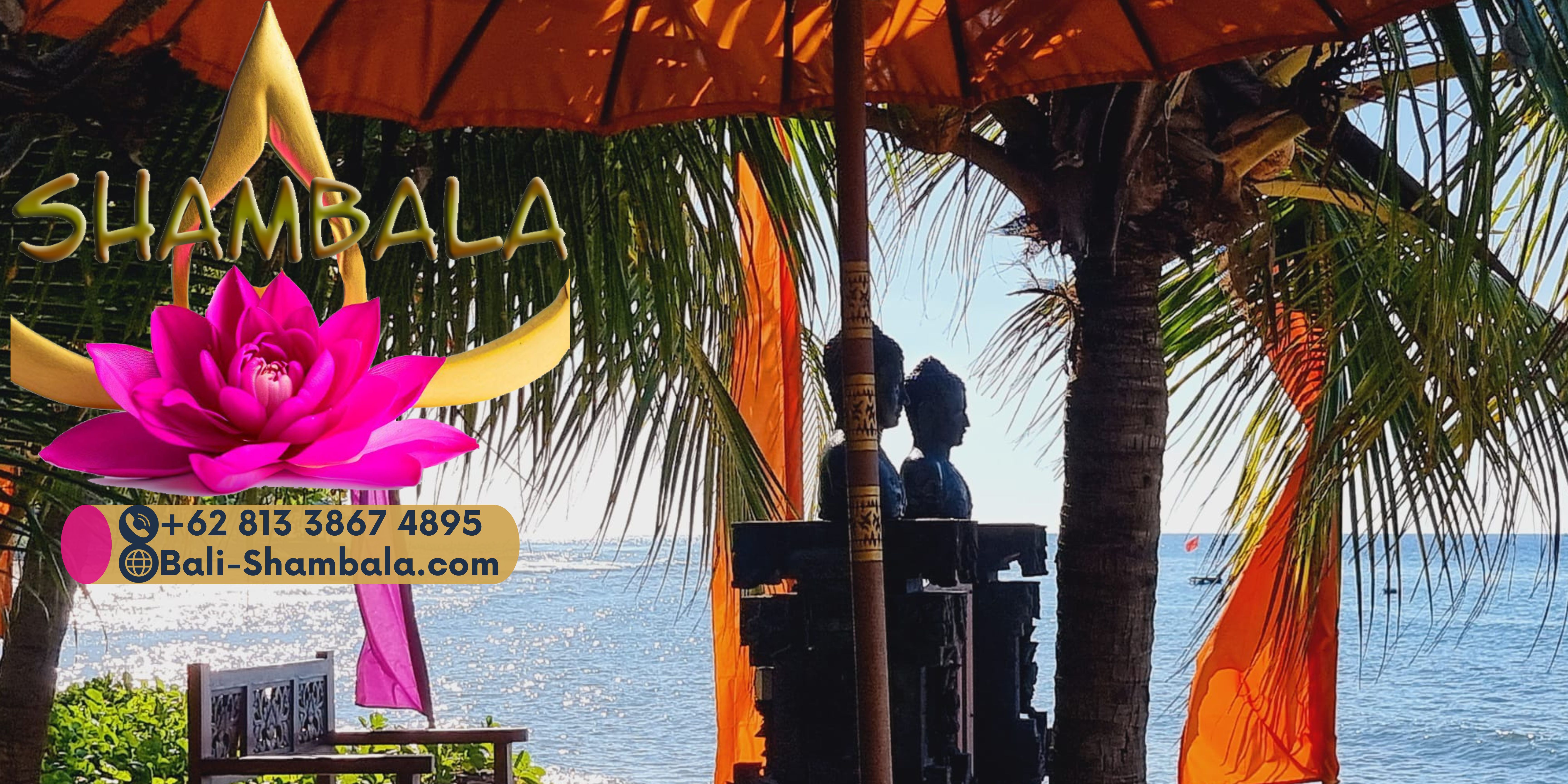 Shambala Oceanside Retreat Bali backdrop