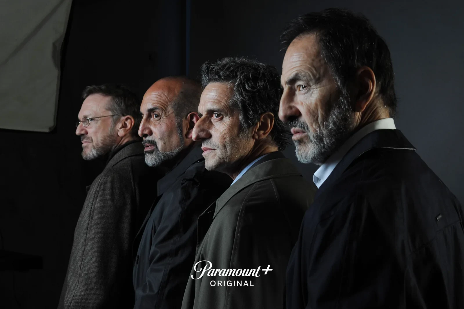 Los cuatro Simuladores juntos en 2022, en el anuncio de la película de Paramount+