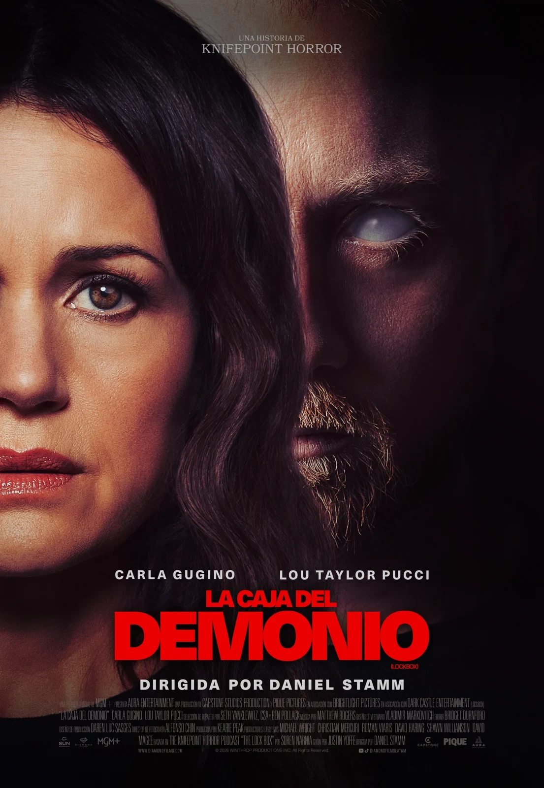 Afiche oficial de La caja del demonio de Diamond Films