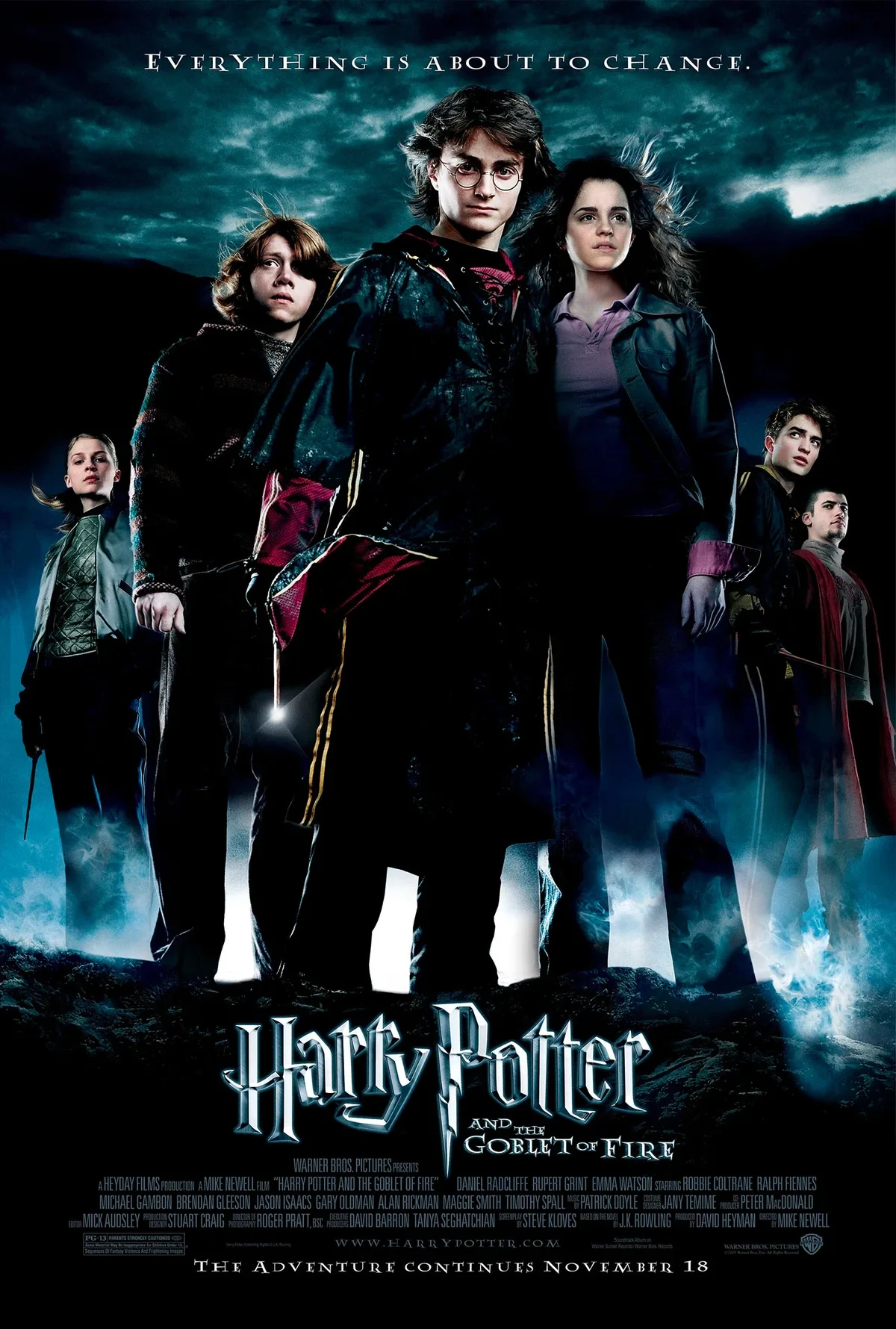 Póster oficial de Harry Potter y el cáliz de fuego
