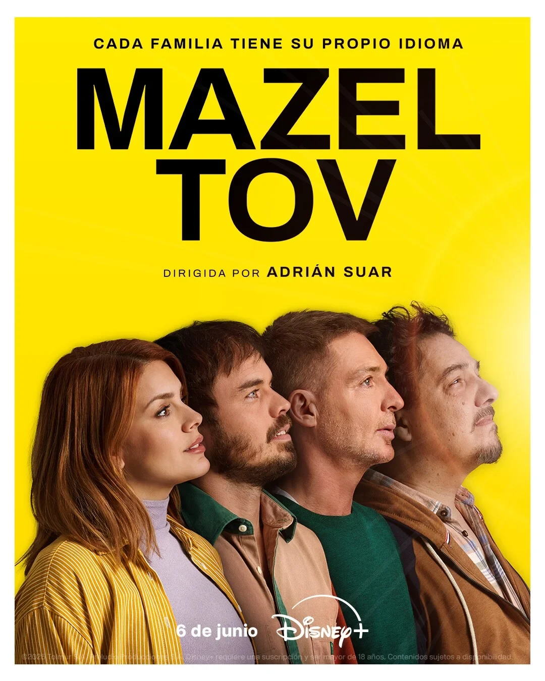 Afiche de Mazel Tov con su elenco