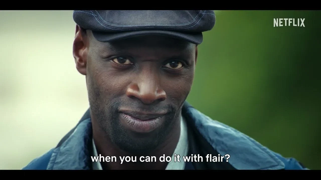 Assane con gorra en el tráiler de Lupin: Parte 4