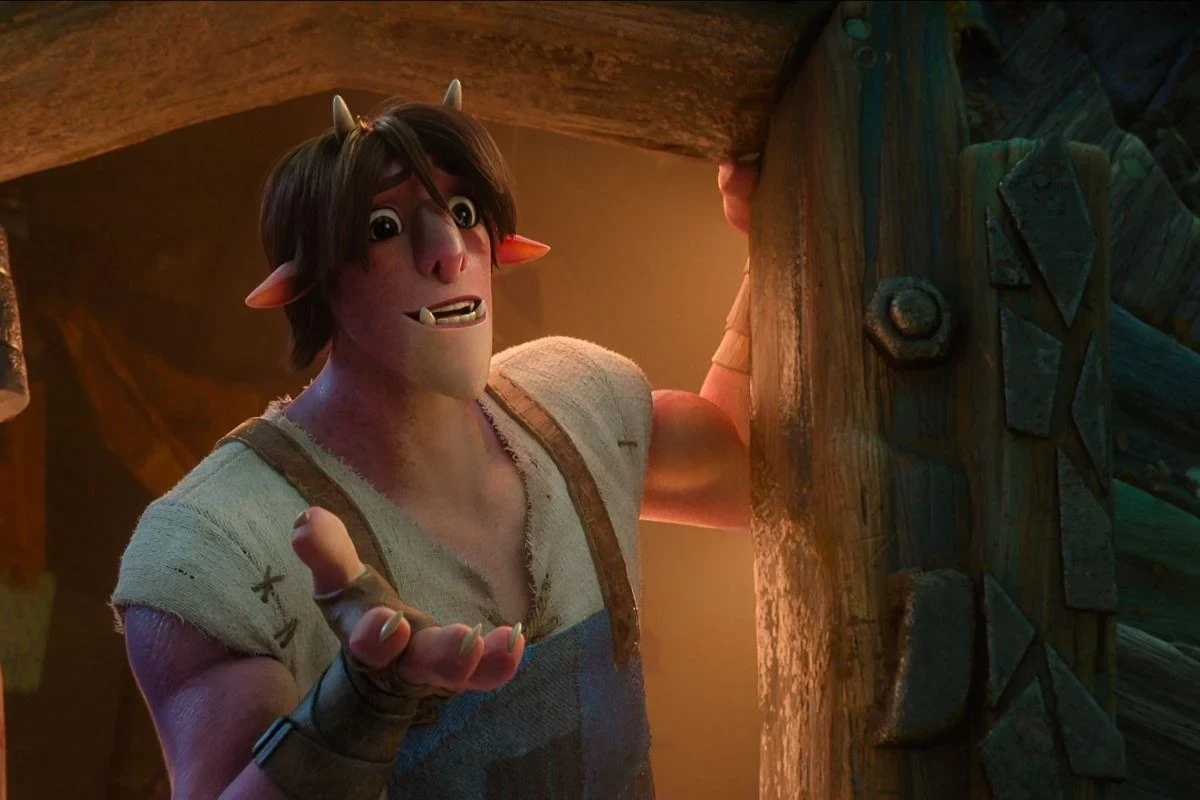 Personaje de Hermanastras en una puerta
