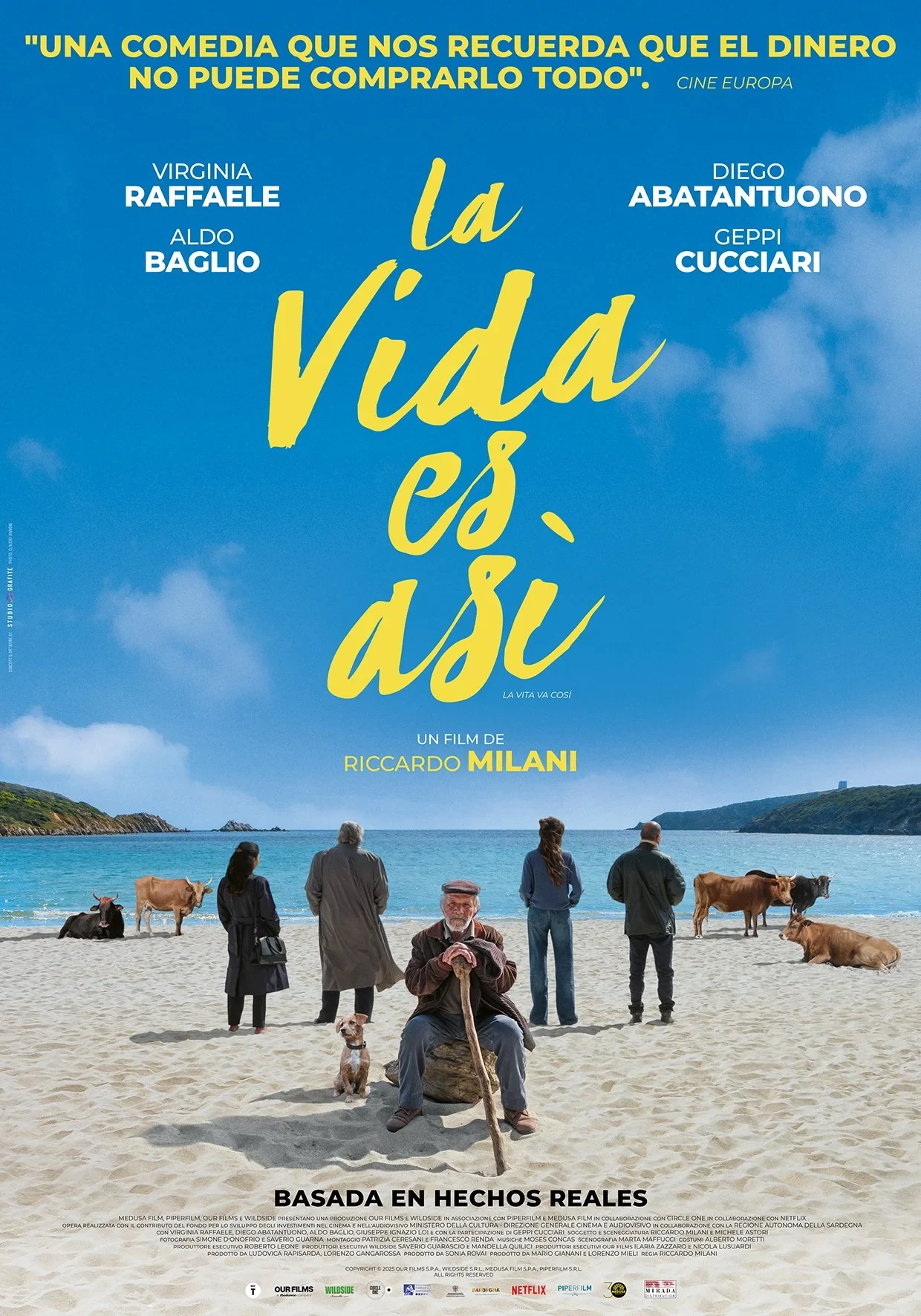Póster argentino de La vida es así, de Riccardo Milani