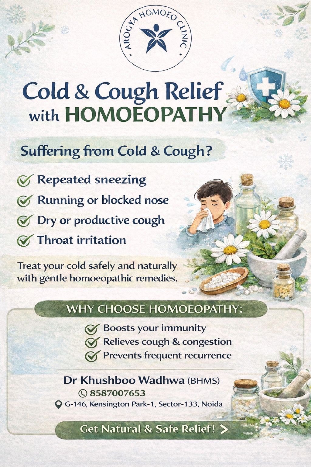 Homoeopathy in cold amd cough