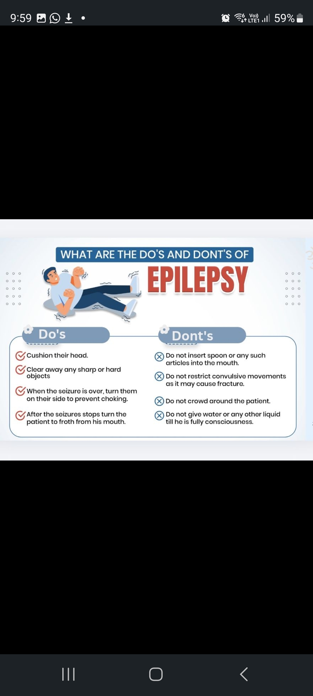 Epilepsy dos and don'ts 