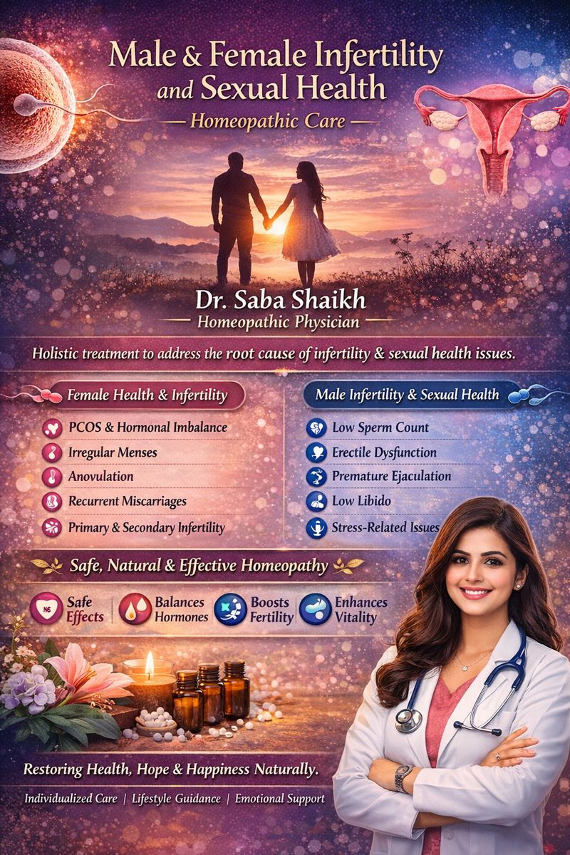 Male and female infertility and sexual health problems 