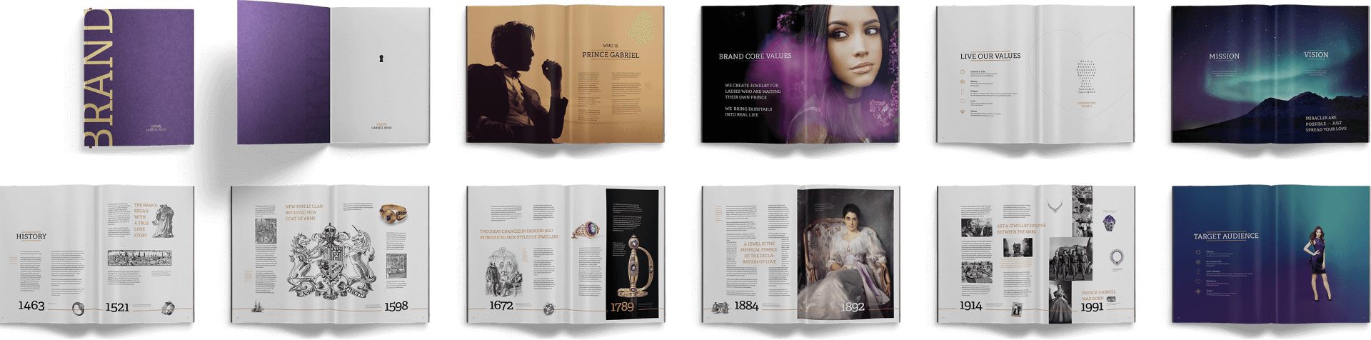 Spreads of Brandbook