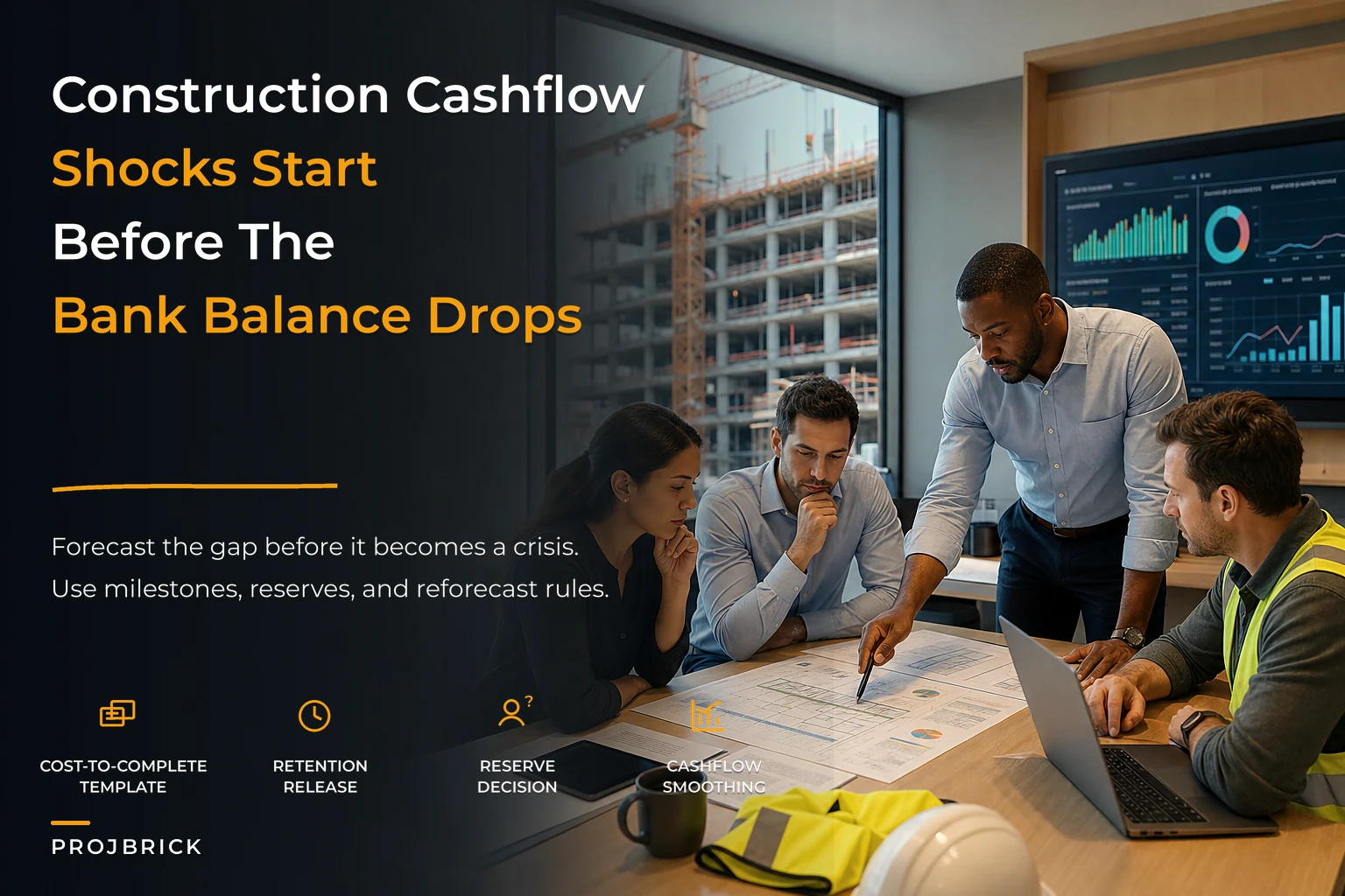 Forecast-to-complete finance controls that stop cashflow shocks on construction projects