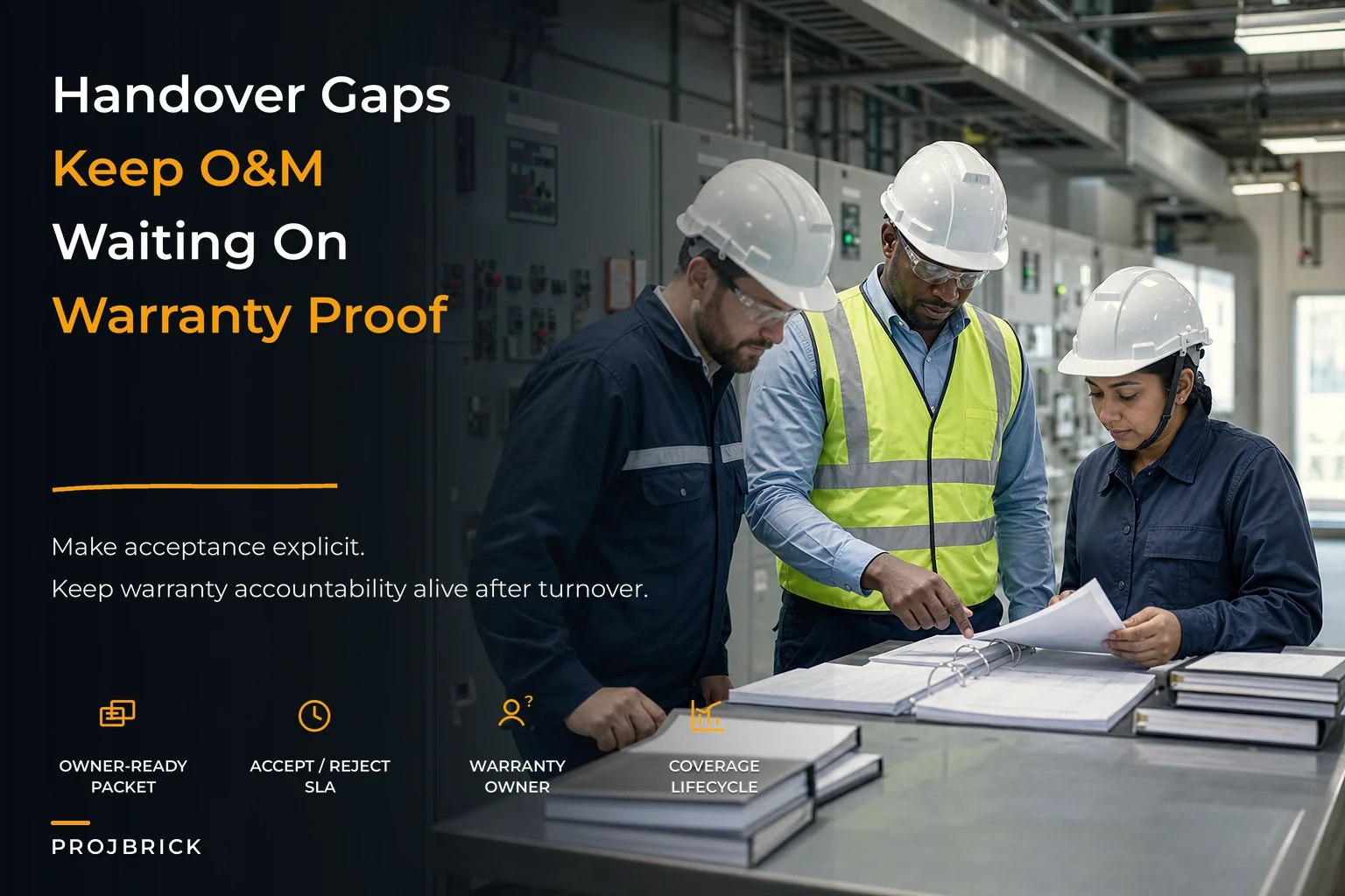 Handover governance for O&M readiness and warranties