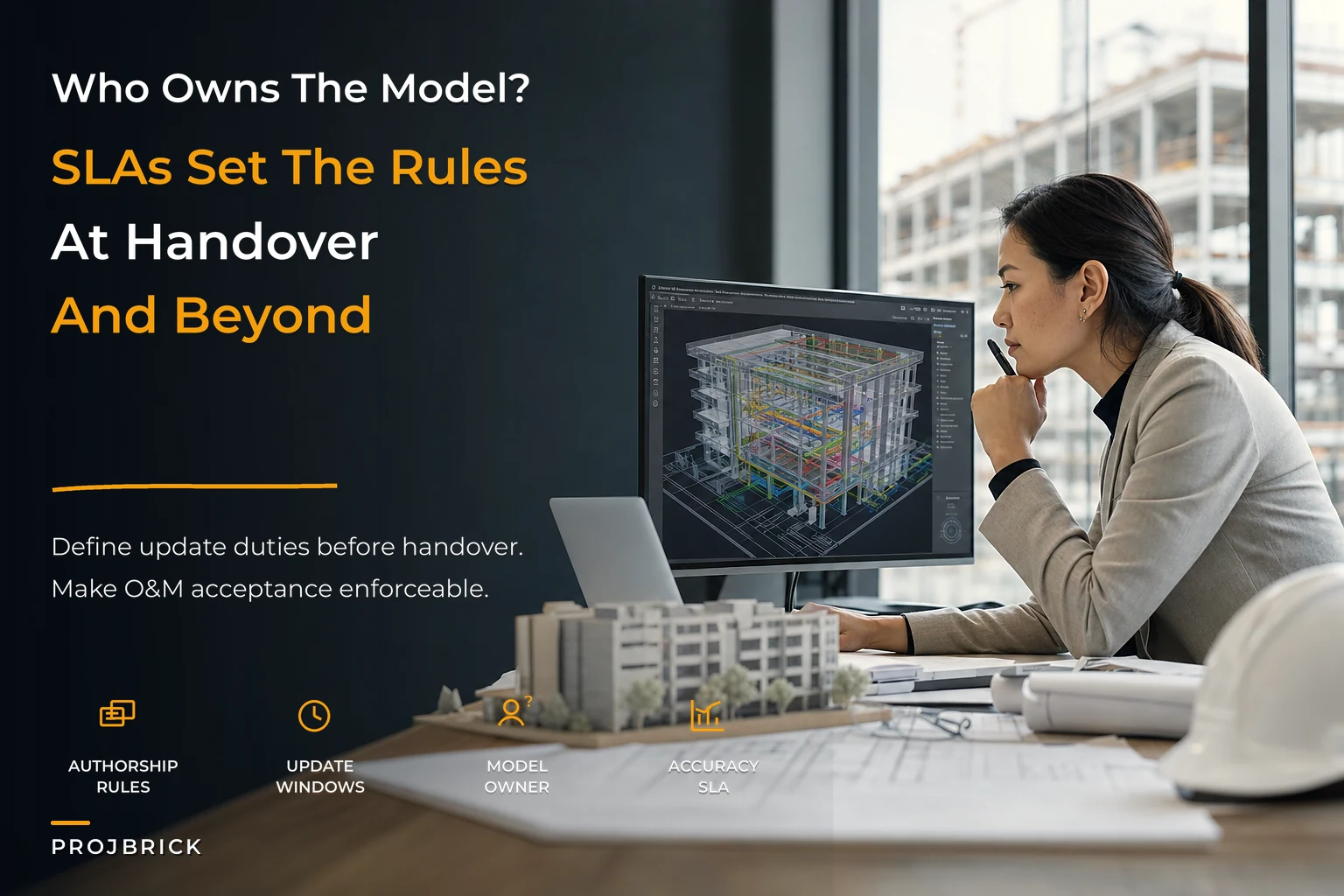 Model ownership and lifecycle SLAs for construction digital twins