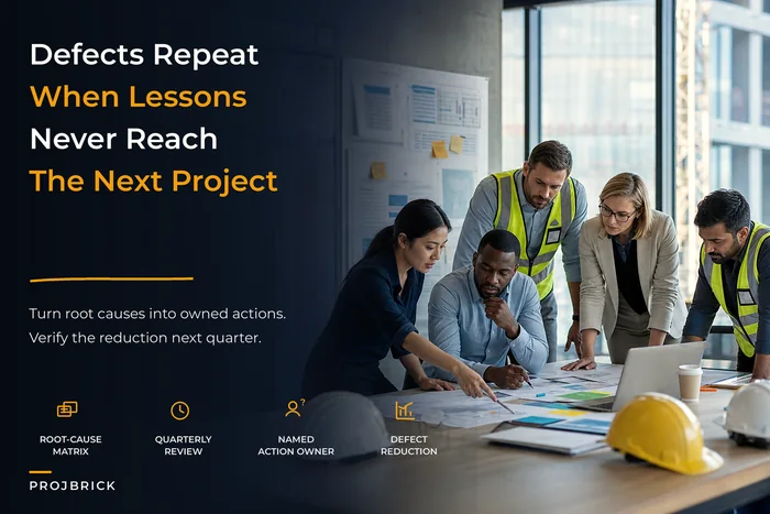 PMO continuous-improvement playbook for defect reduction