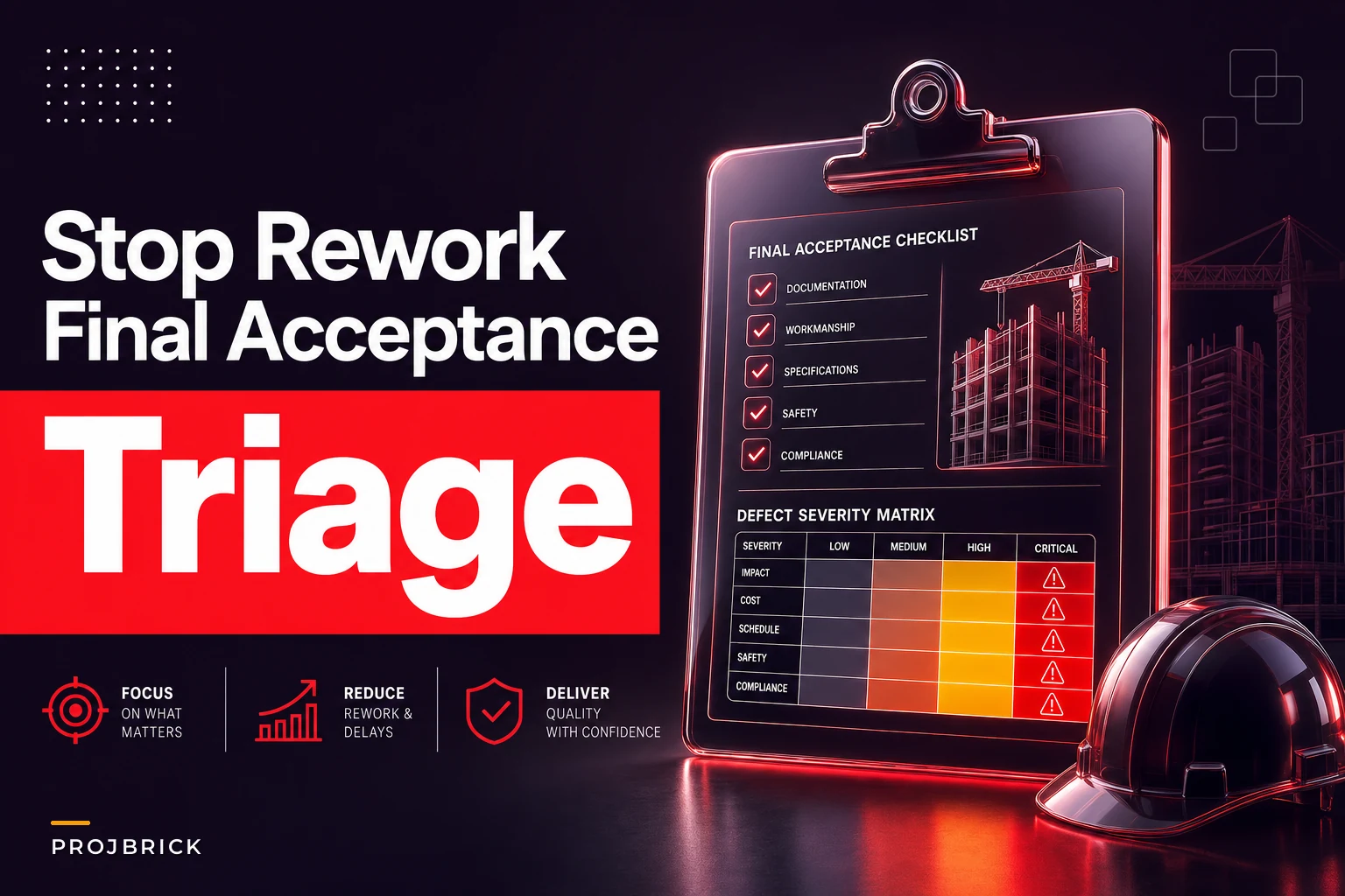 Prevent late rework on finishes: a paint & joinery defect‑triage and acceptance packet