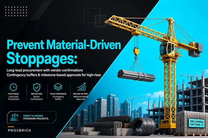 Prevent material‑driven stoppages on high‑rises: a long‑lead procurement schedule that avoids delays