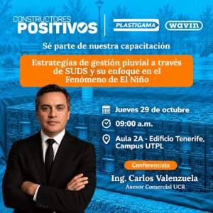 Capacitación | Gestión pluvial con SUDS y el Fenómeno de El Niño