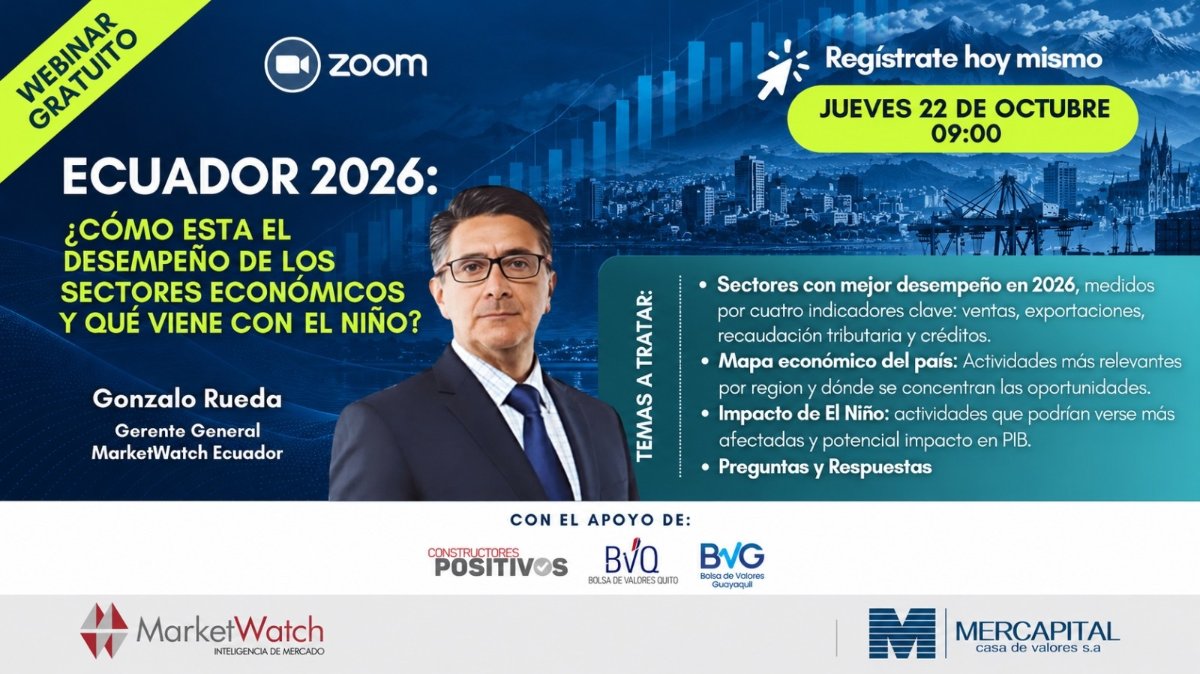 Ecuador 2026: ¿Cómo está el desempeño de los sectores económicos y qué viene con El Niño?